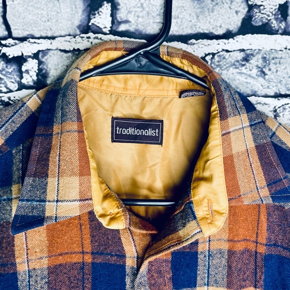 Vintage Bloomingdales Traditionalist Plaid Button Flannel Shirt Size M 80s - Picture 2 of 4